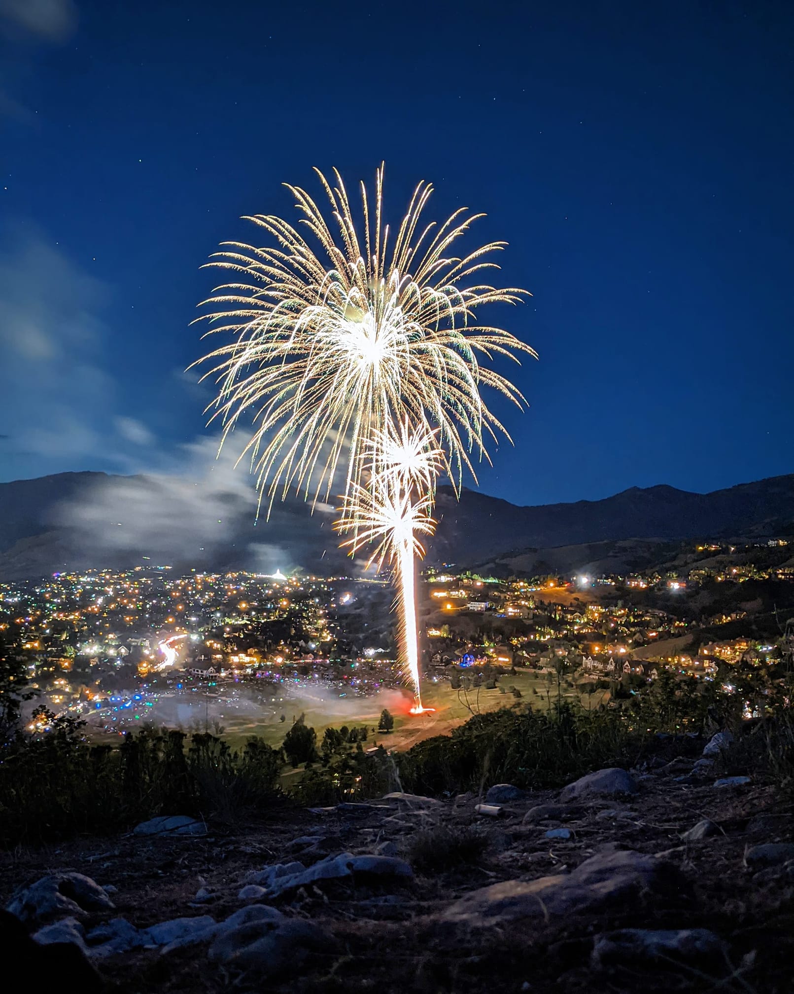 Bryant Shoblom Photo of fireworks from wild rose trail