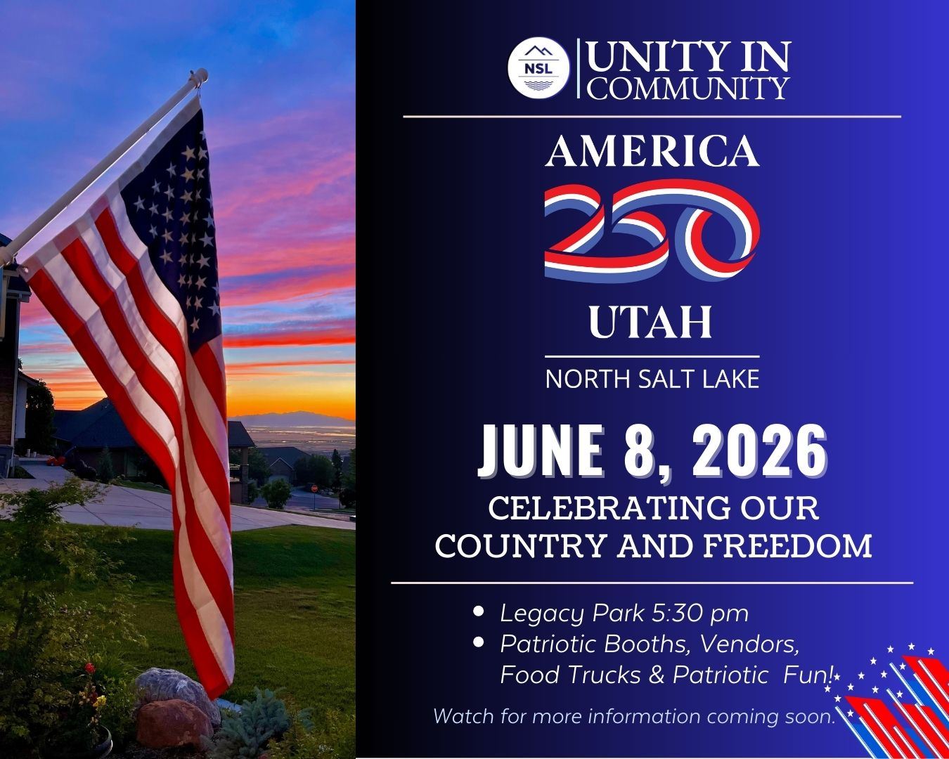 Unity in Comm America250 Patriotic 6.8.26