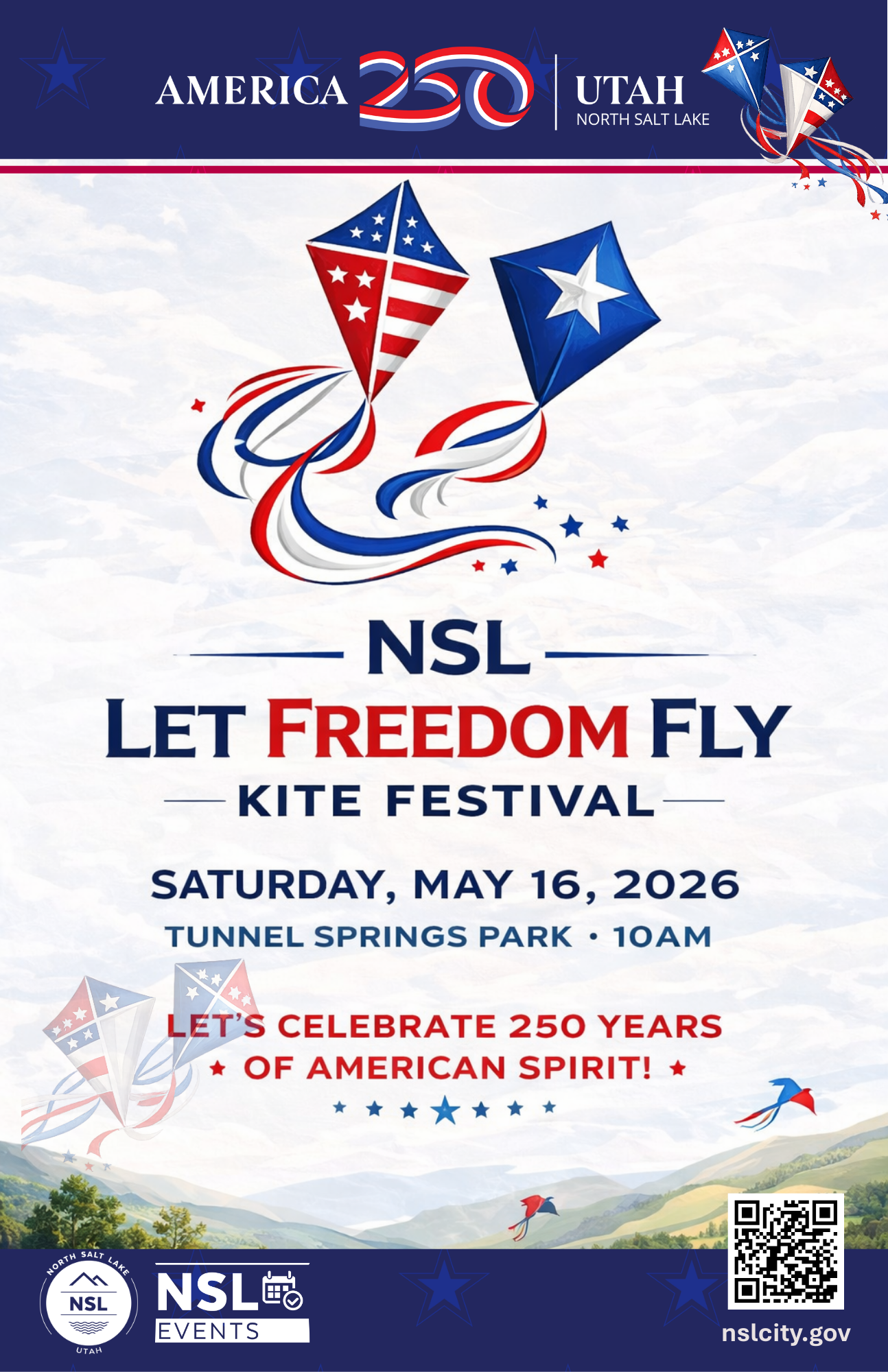 2026 Kite Festival Let Freedom Fly  Poster